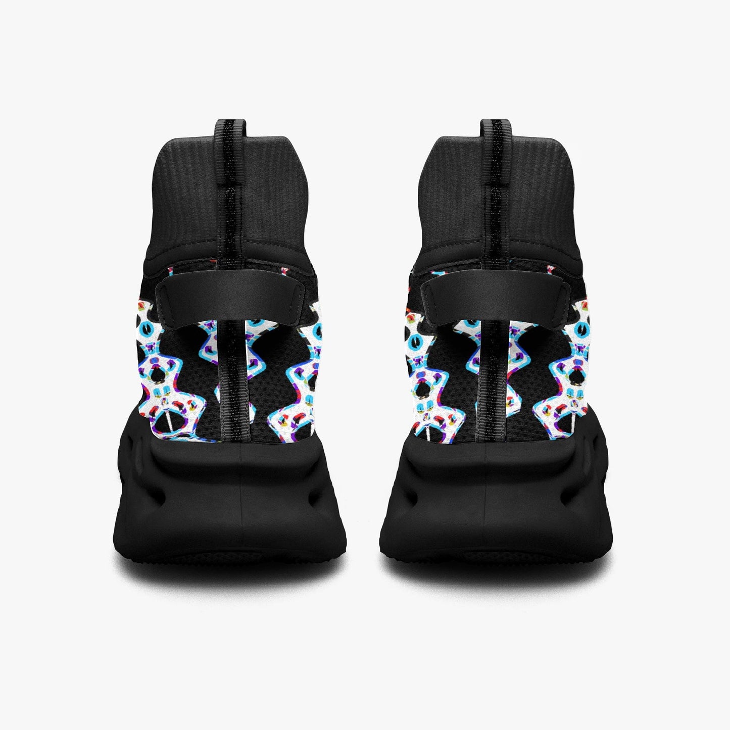 Web Wave High-top Bounce Mesh Knit Sneakers
