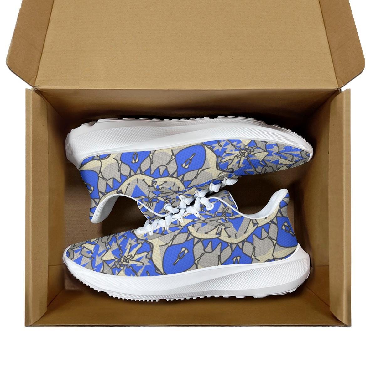 Blue Breeze Waving Running Shoes