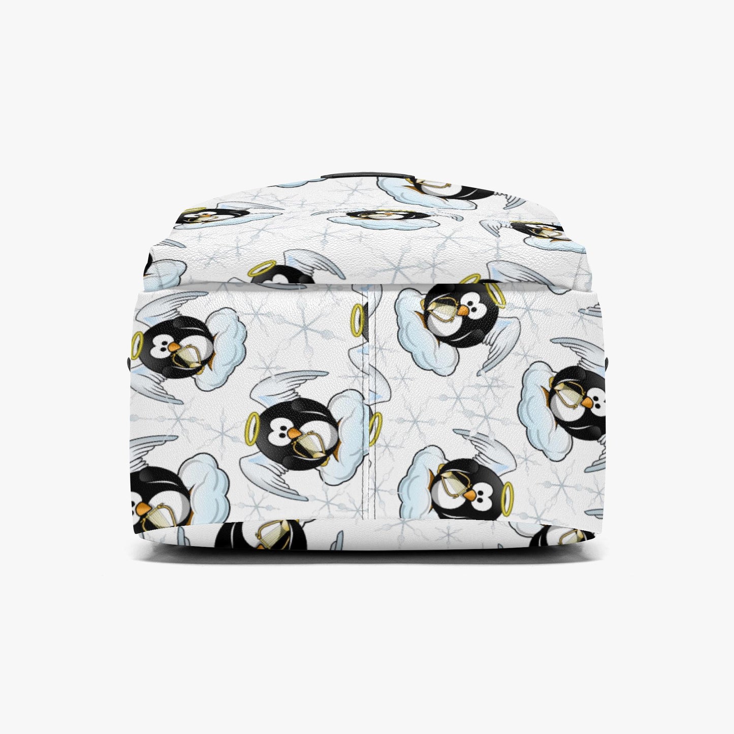 Penguin Angel Zipper-up Leather Backpack