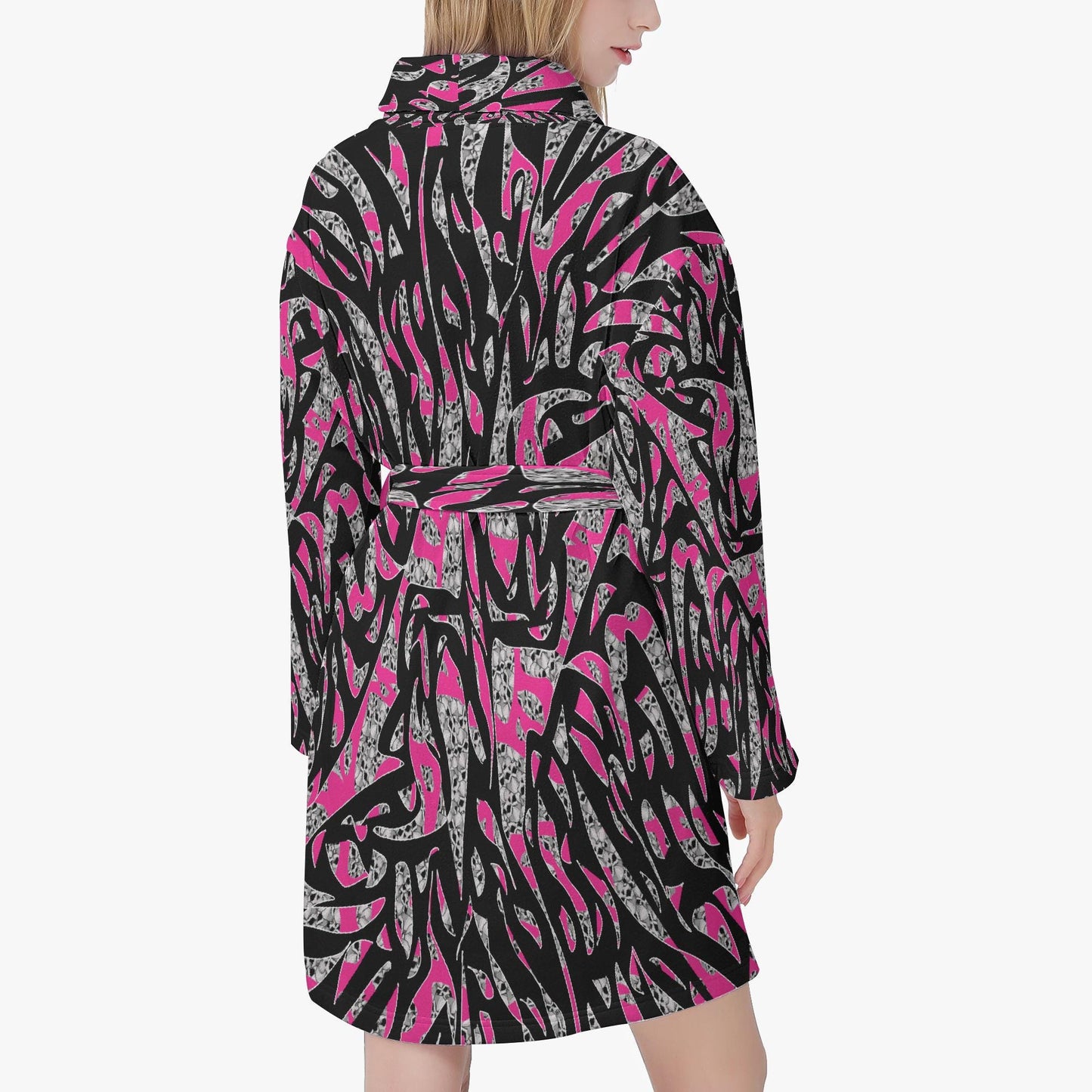 Skullfetti Women's Loose-fitting Bathrobe