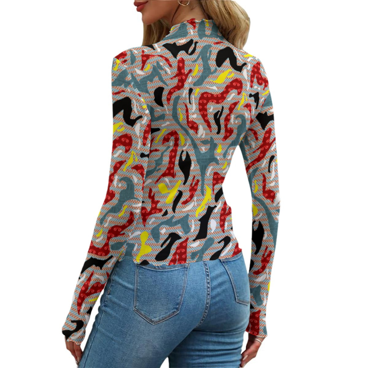 Colorful Mazes All-Over Print Women's Mesh T-shirt