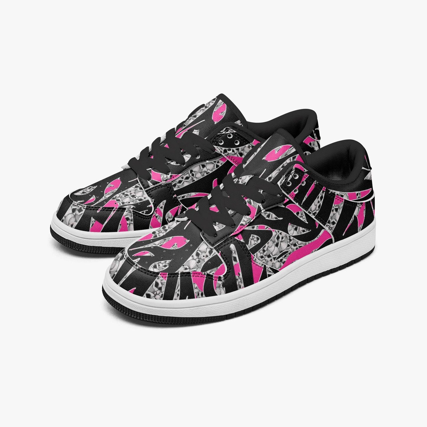 Skullfetti Dunk Stylish Low-Top Leather Sneakers