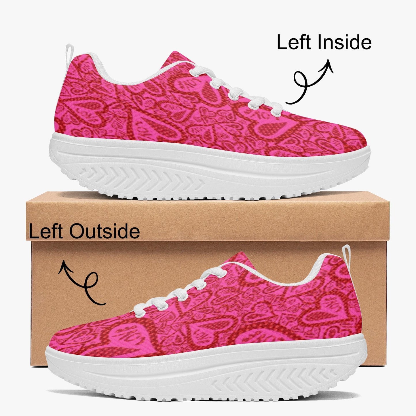 Hearts Of Love Casual Women’s Mesh Rocking Shoes