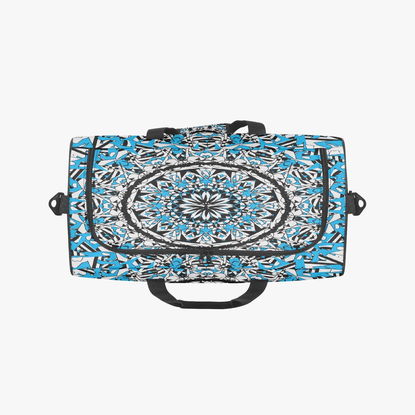 Flower Bloom In Blue Duffel Bag