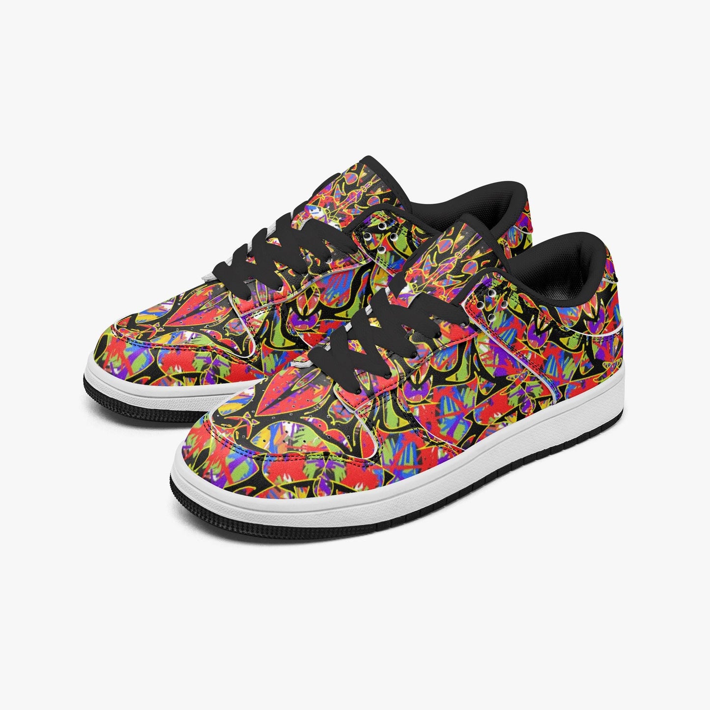 Color Bound Dunk Stylish Low-Top Leather Sneakers