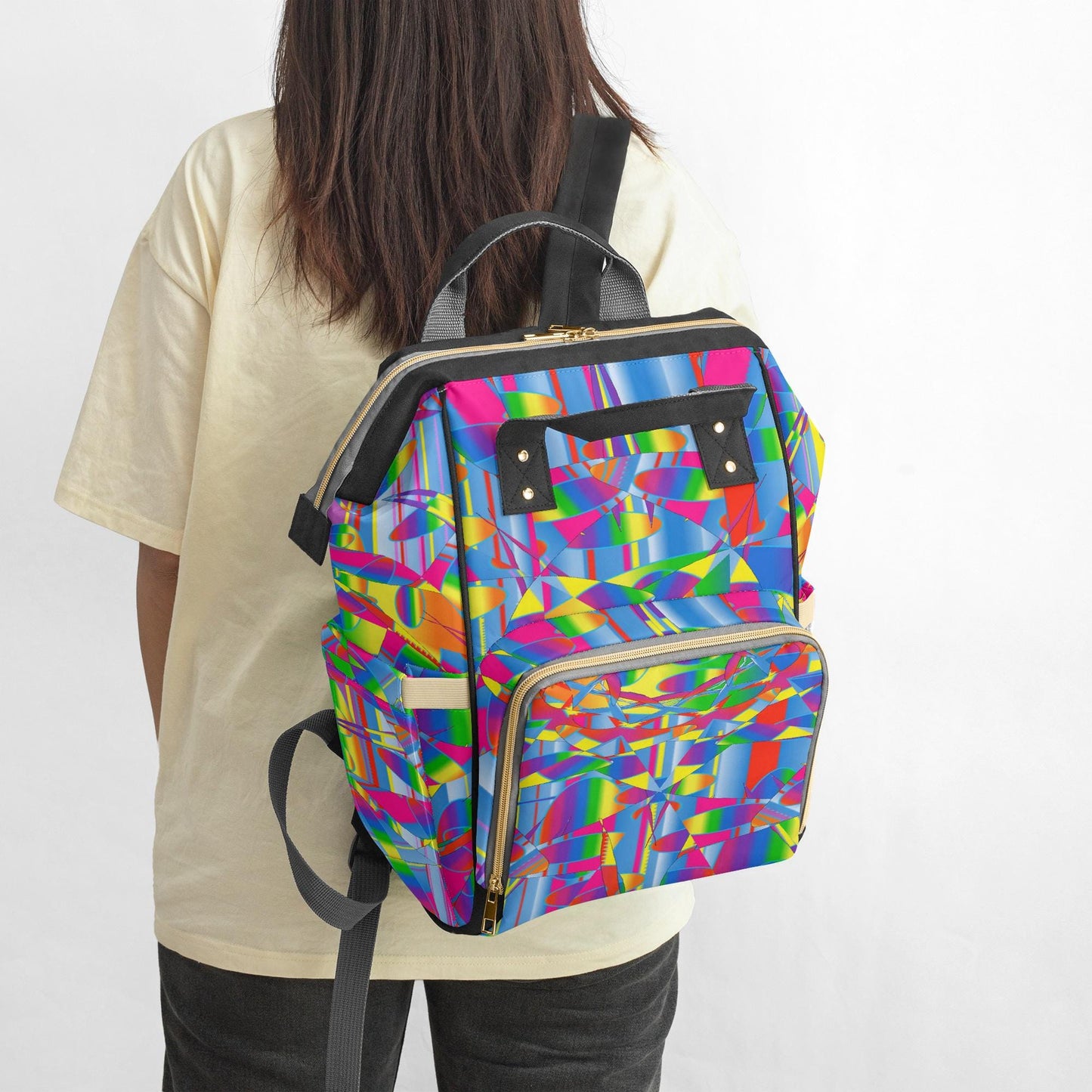 Dancing Colors Diaper Backpack