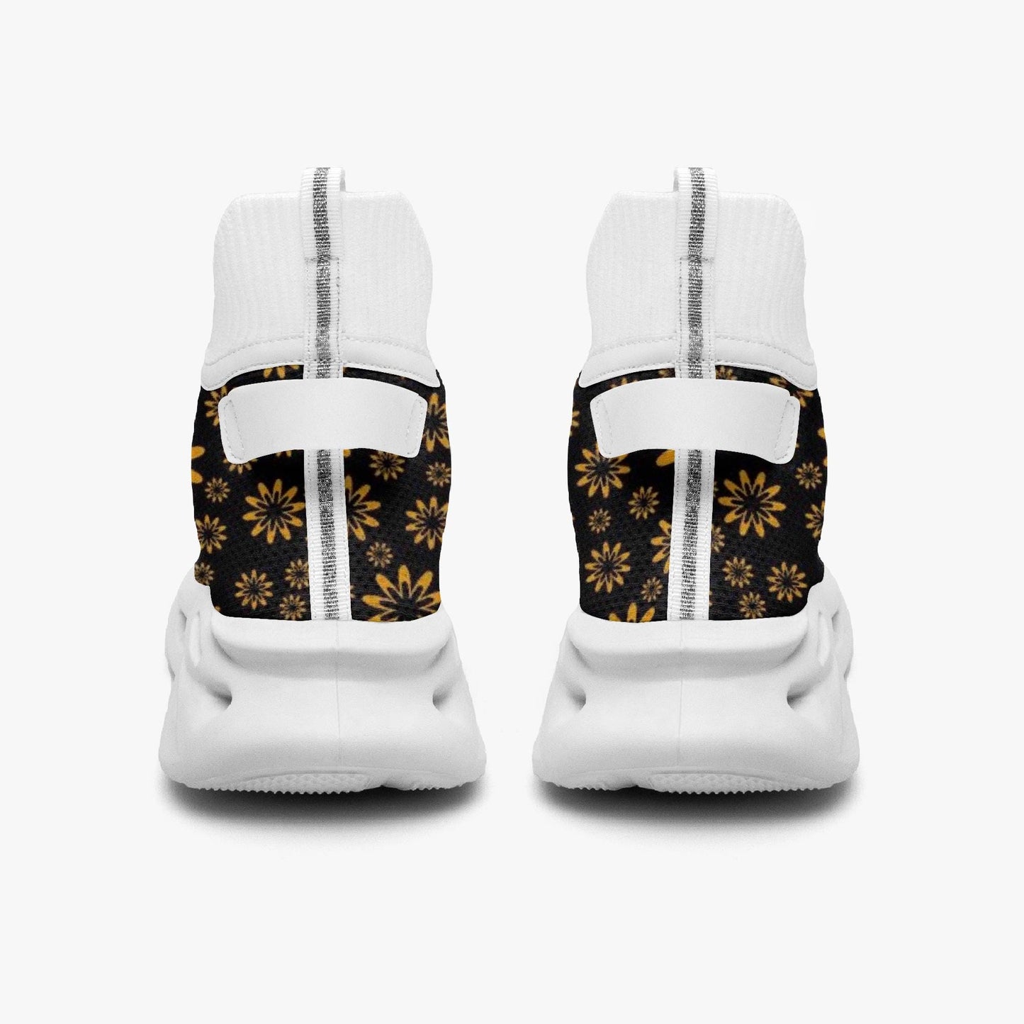 Flower Boomtelyah High-top Bounce Mesh Knit Sneakers