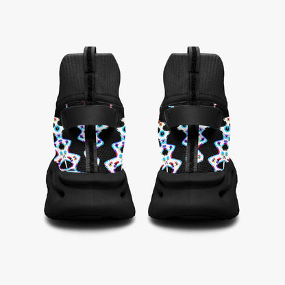 Web Wave High-top Bounce Mesh Knit Sneakers