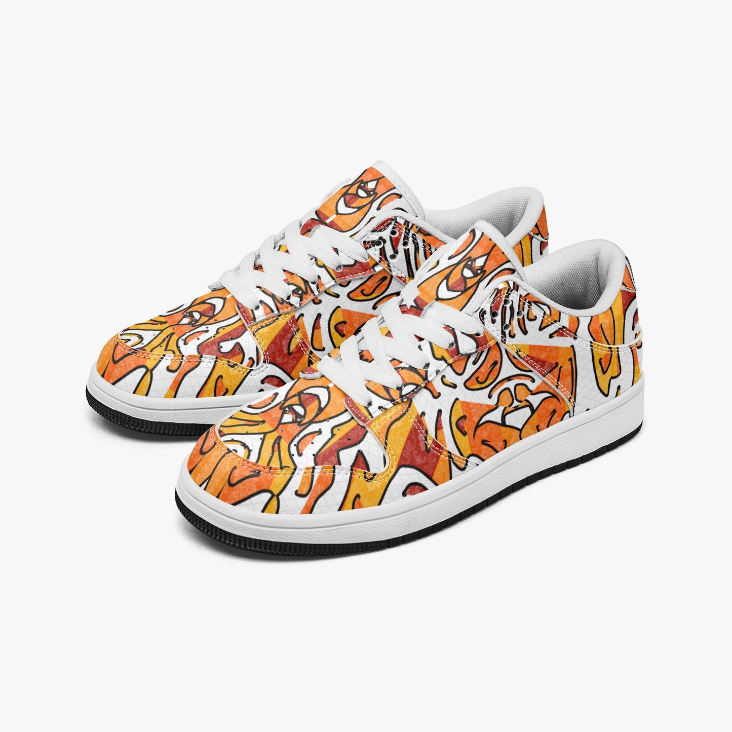 Heavenly Cross Stylish Low-Top Leather Sneakers