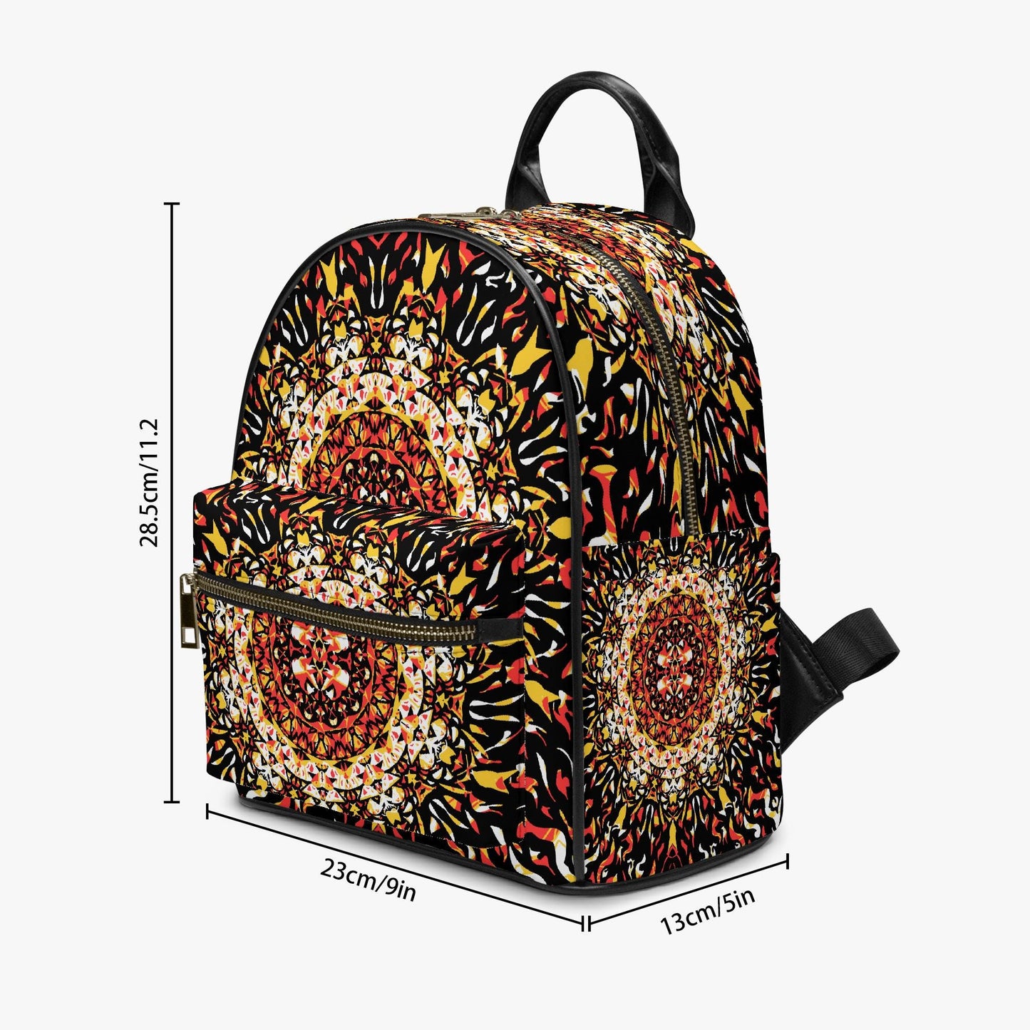 Grace Blossom All Over Printed PU Backpack