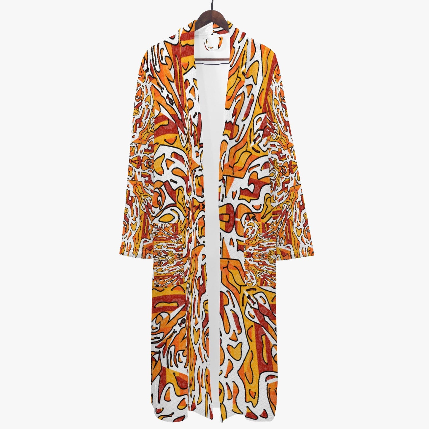 Heavenly Cross Men's Loose-fitting Bathrobe