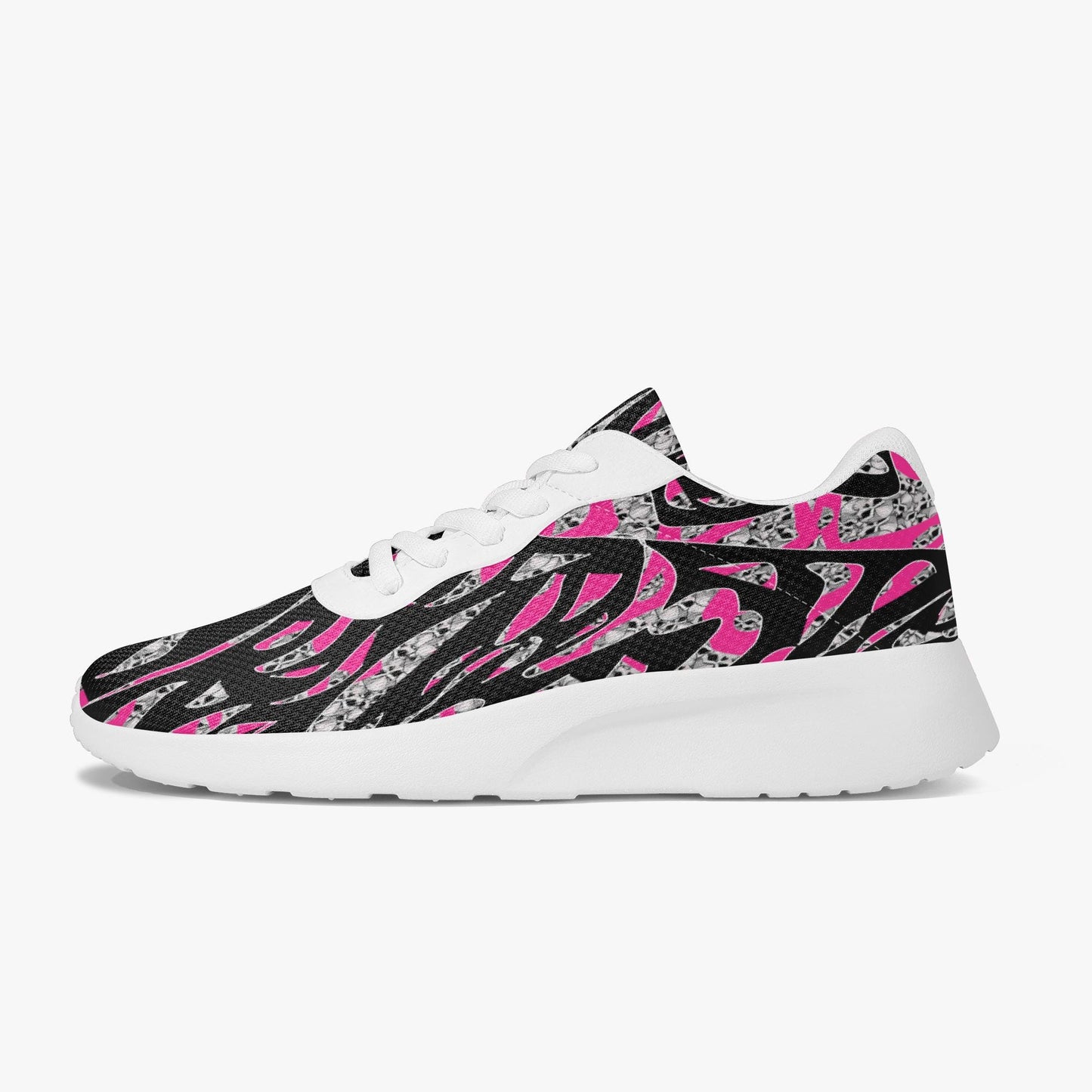 Skullfetti Lifestyle Mesh Running Shoes - White