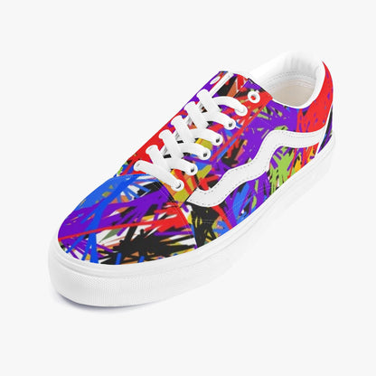 Splash Out Trendy Low-Top Canvas Sneakers