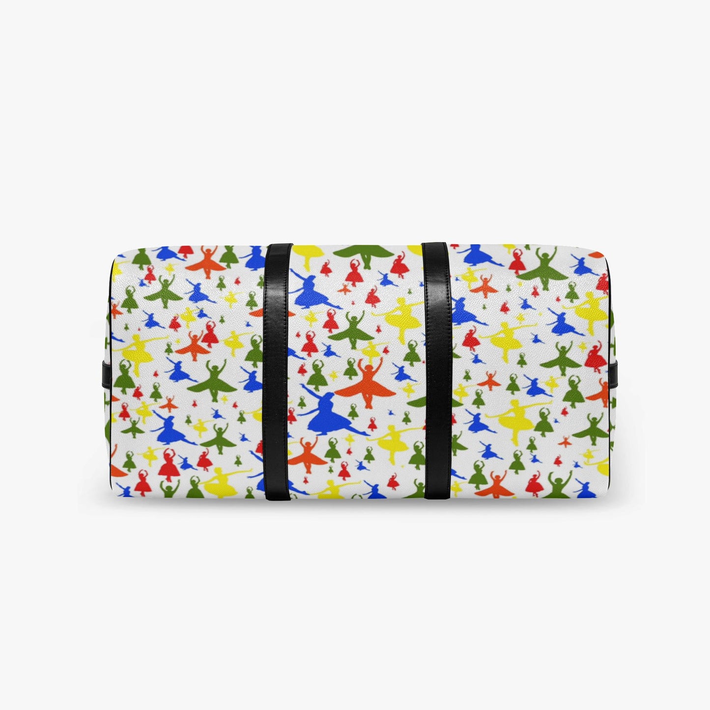 Colorful Ballerina Travel Duffle Bag