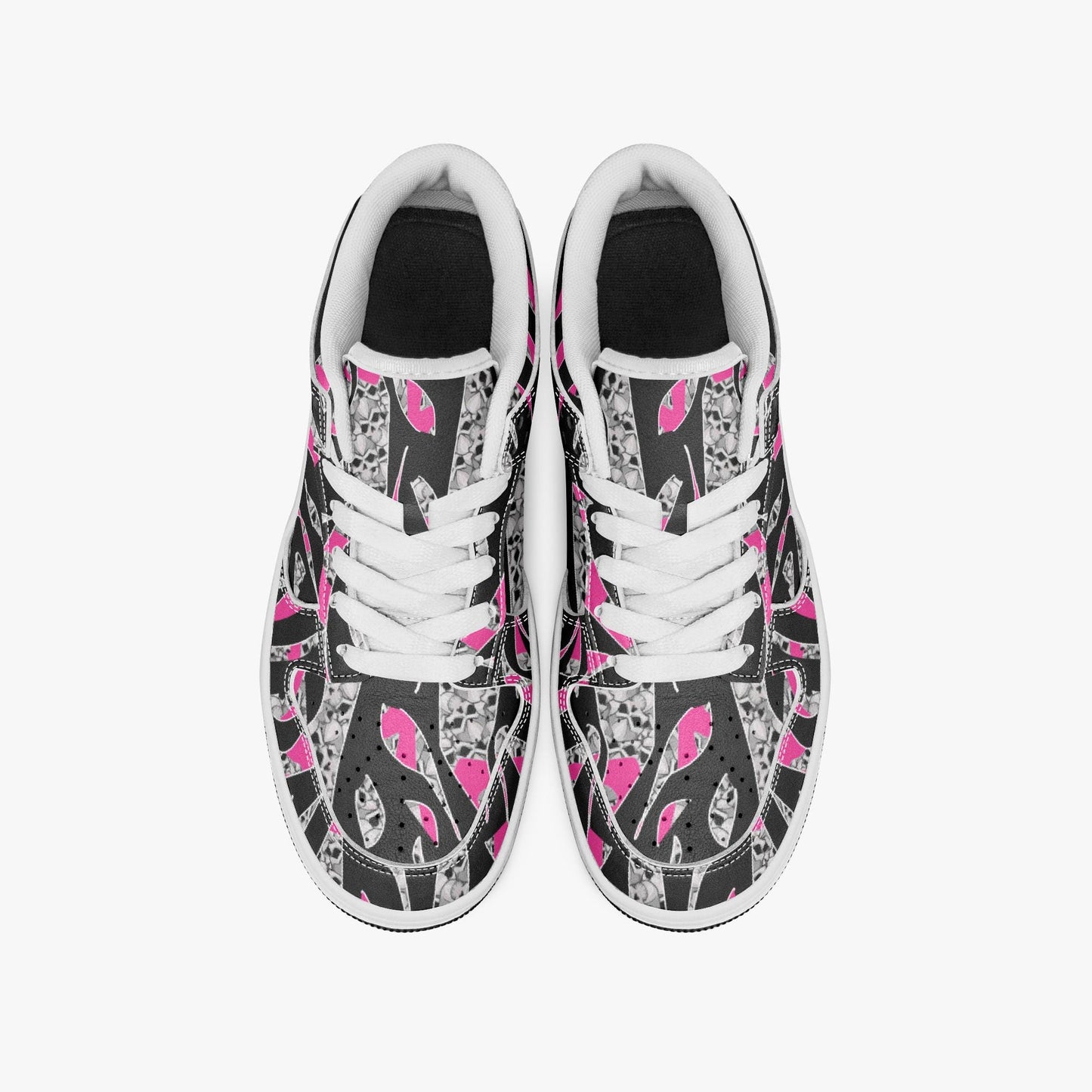 Skullfetti Dunk Stylish Low-Top Leather Sneakers