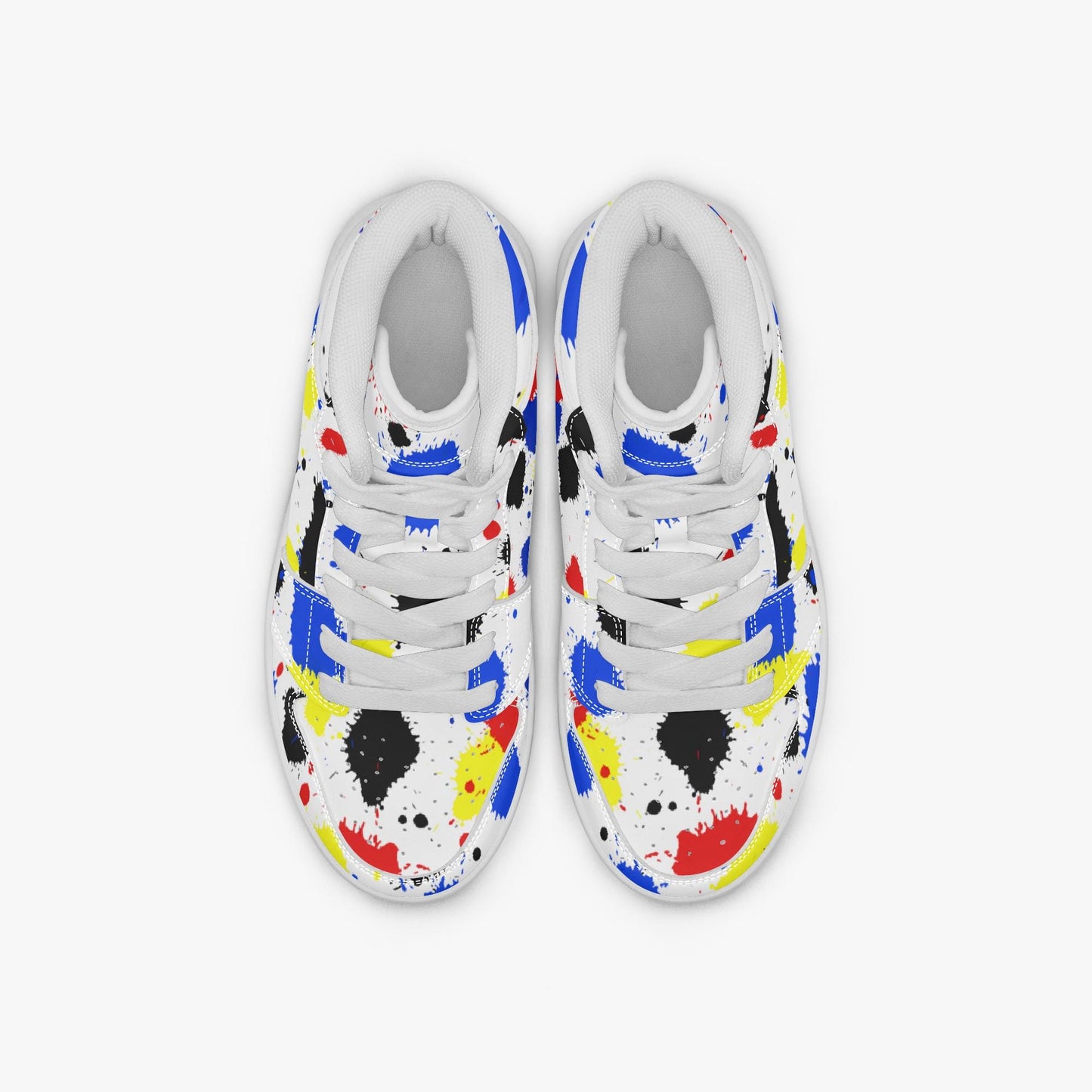 Paint Drip Kids High-top Shoes