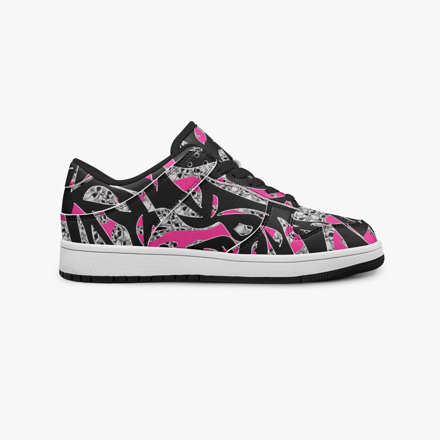 Skullfetti Dunk Stylish Low-Top Leather Sneakers