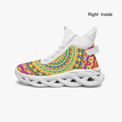 Heavenly Stylish High-top Bounce Mesh Knit Sneakers