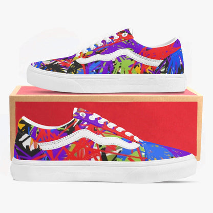 Splash Out Trendy Low-Top Canvas Sneakers