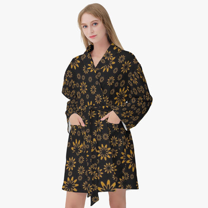 Flower Boomtelyah Women's Loose-fitting Bathrobe