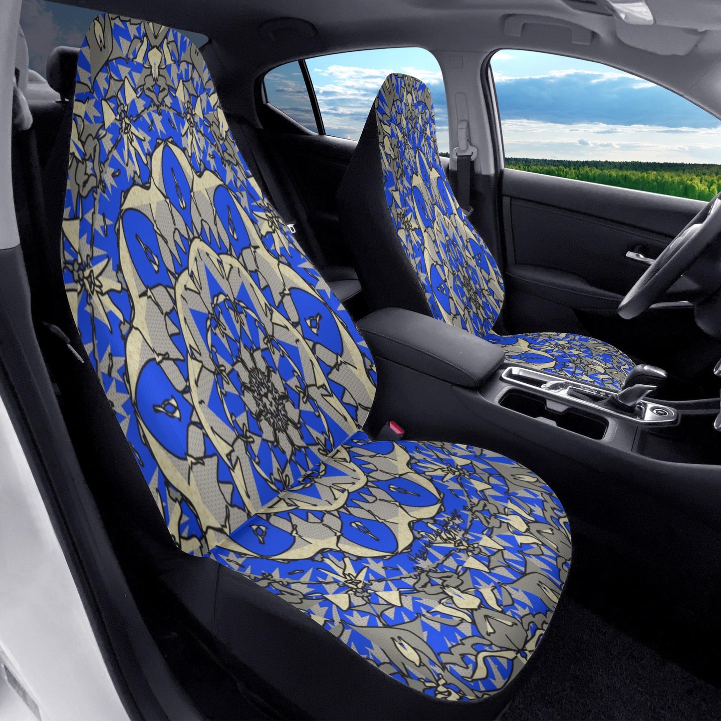 Blue Breeze Microfiber Car Seat Covers - 2Pcs