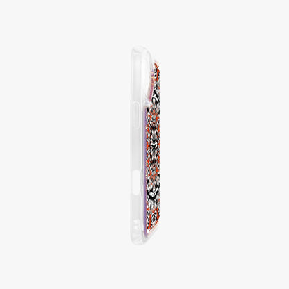 Flower Bloom In Orange iPhone 16 Series Liquid Clear Cases