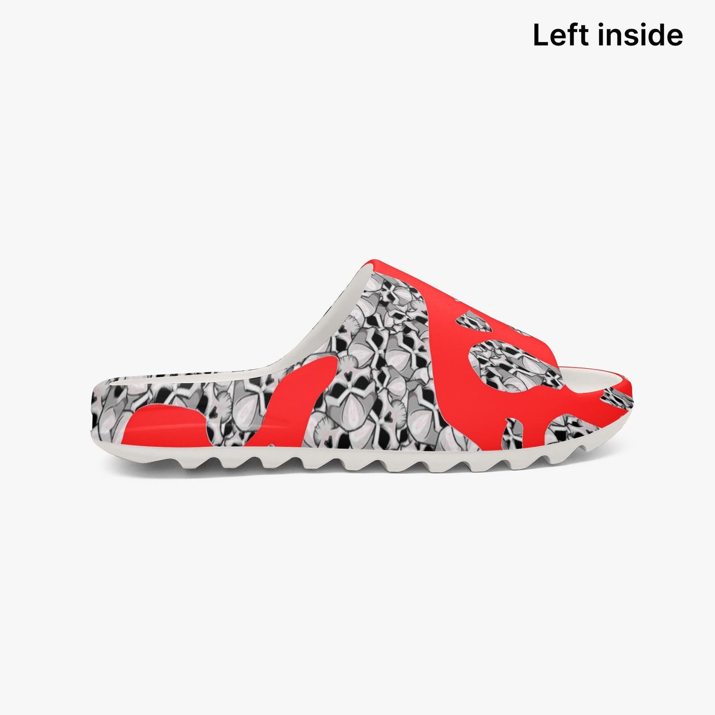 Skulls In Red AOP Slides