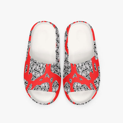 Skulls In Red AOP Slides