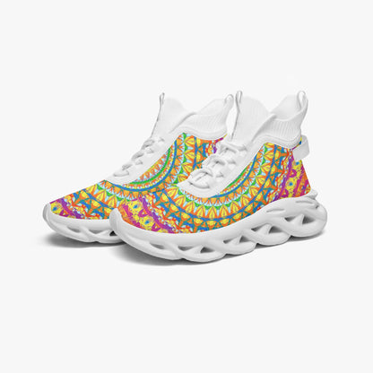 Heavenly Stylish High-top Bounce Mesh Knit Sneakers