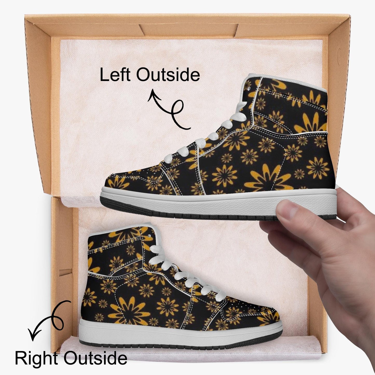 Flower Boomtelyah AJ Child High-top Shoes