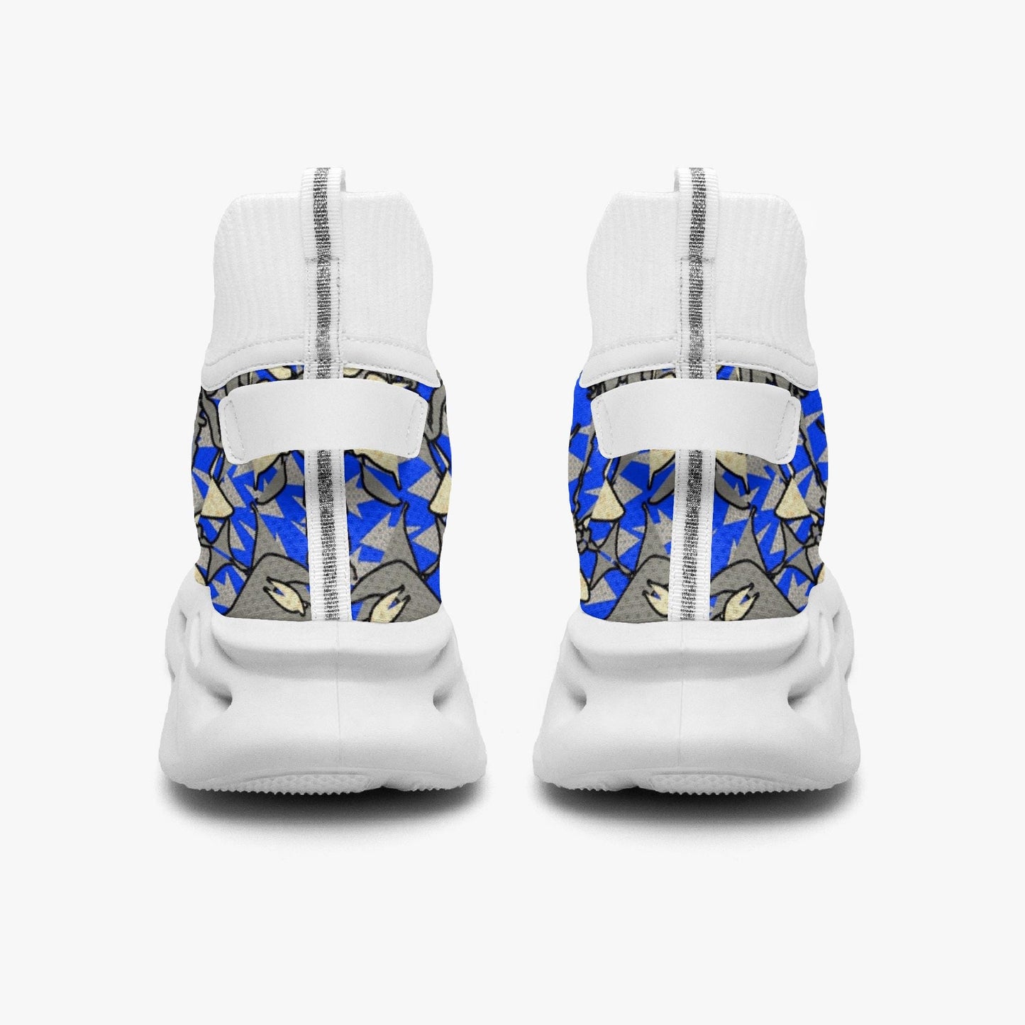 Blue Breeze High-top Bounce Mesh Knit Sneakers