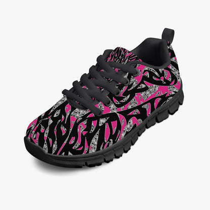 Skullfetti Kids Lightweight Mesh Sneakers - Black