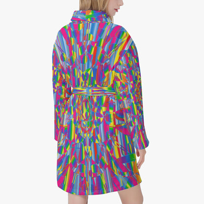 Dançing Colors Women's Loose-fitting Bathrobe