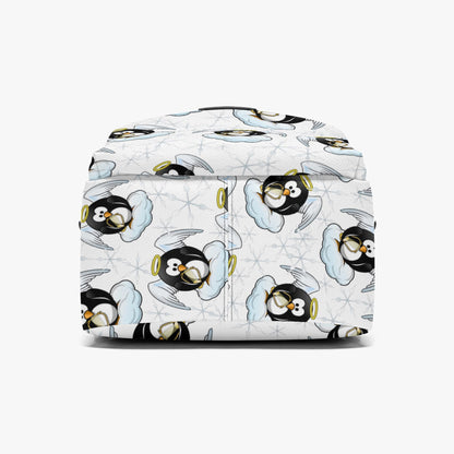 Penguin Angel Zipper-up Leather Backpack