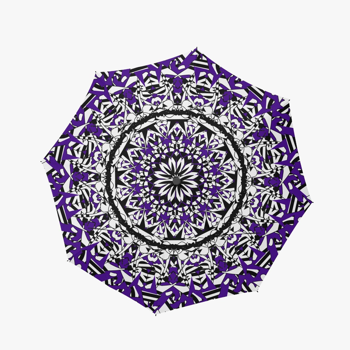 Flower Bloom In Purple Automatic Folding Umbrella