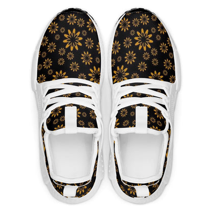 Flower Boomtelyah Lightweight Athletic Sneakers - Backstay Printable