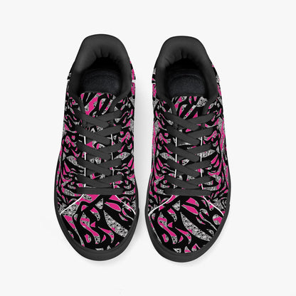 Skullfetti Classic Low-Top Leather Sneakers - White/Black