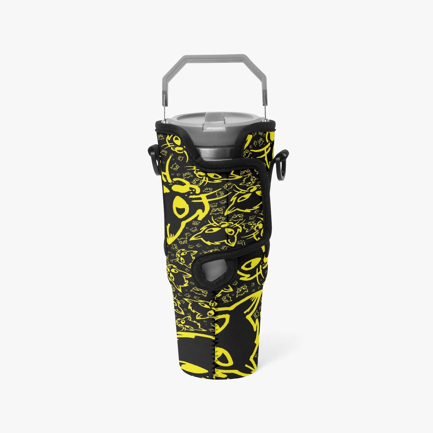 Yellow Mellow Tumbler Sleeve with Phone Holder