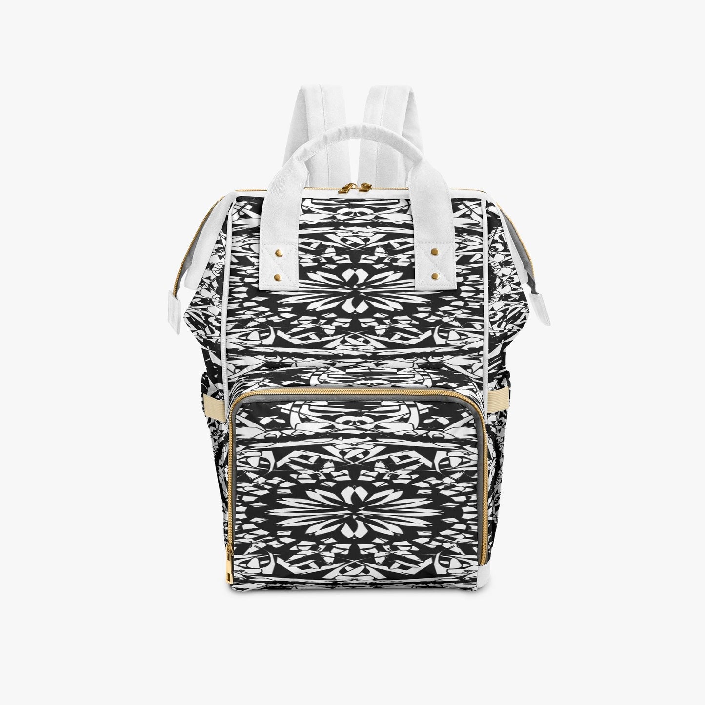 Flower Bloom In Black Baby Momaz Diaper Backpack