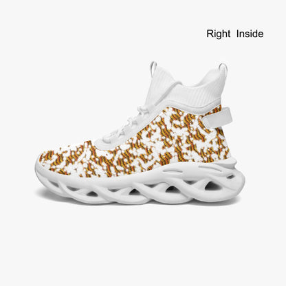 Frosty High-top Bounce Mesh Knit Sneakers