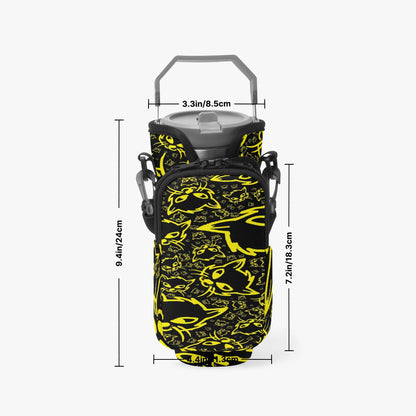 Yellow Mellow Tumbler Sleeve with Phone Holder