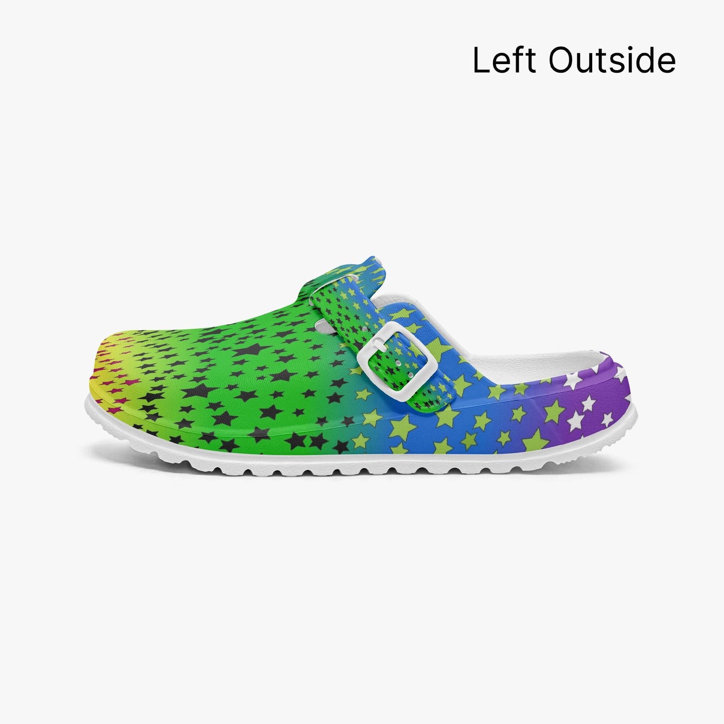 Stars In Rainbow EVA Nurse Clogs