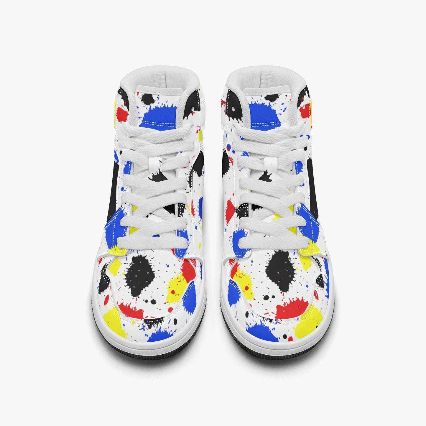 Paint Drip Kids High-top Shoes