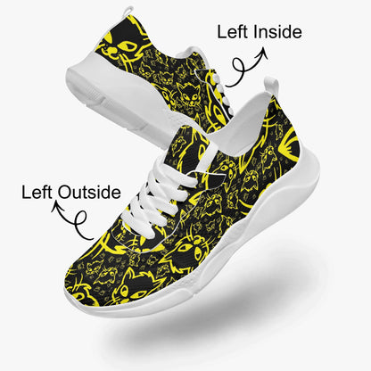 Black Yellow Mellow Women's Running Shoes