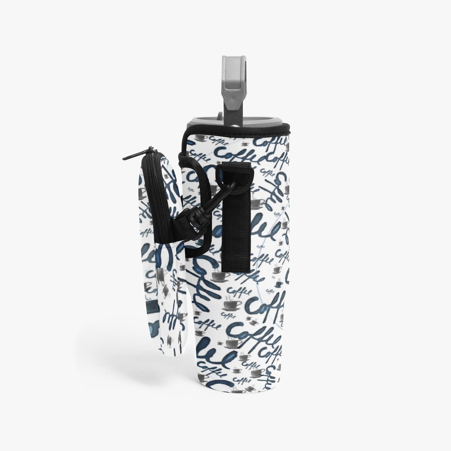 Coffee Tumbler Sleeve with Phone Holder