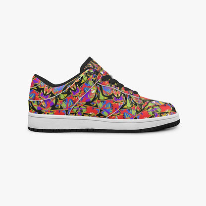 Color Bound Dunk Stylish Low-Top Leather Sneakers