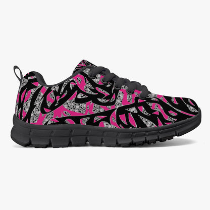 Skullfetti Kids Lightweight Mesh Sneakers - Black