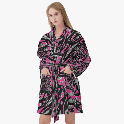 Skullfetti Women's Loose-fitting Bathrobe