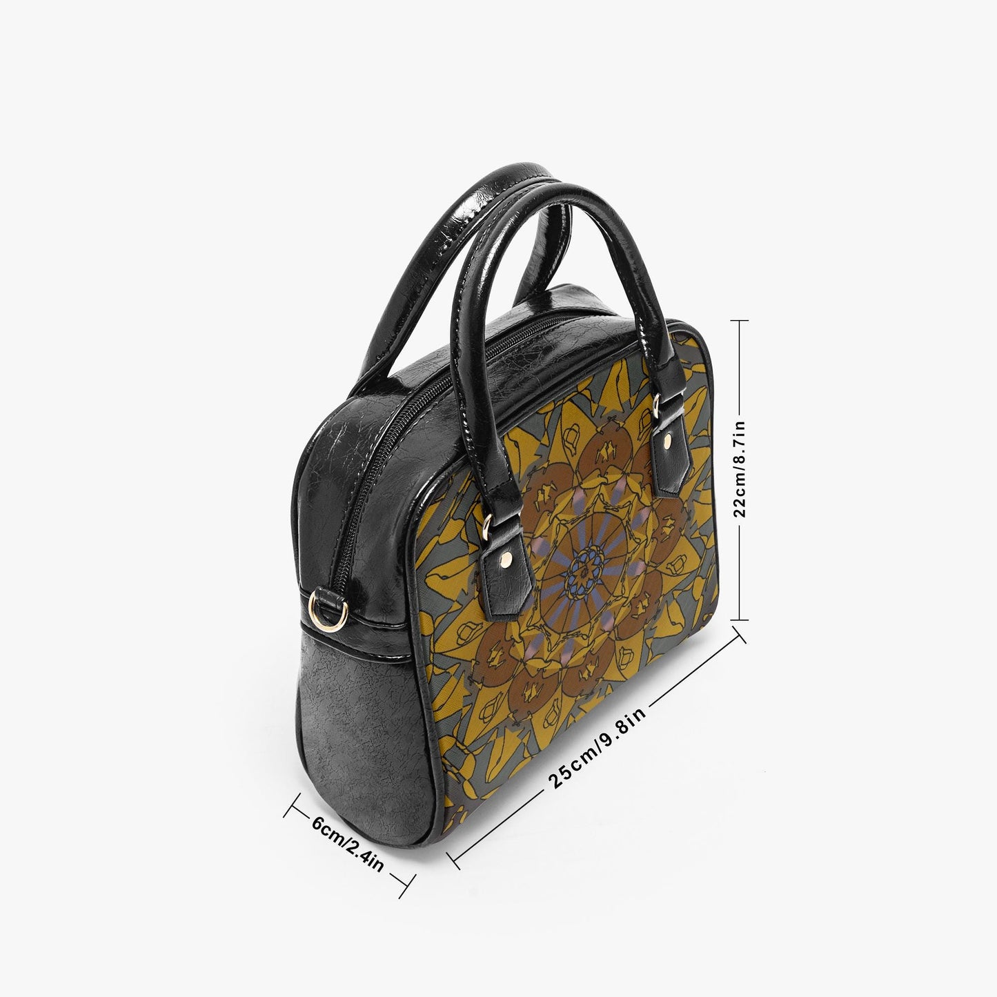 Heavenly Time Casual Leather Saddle Bag