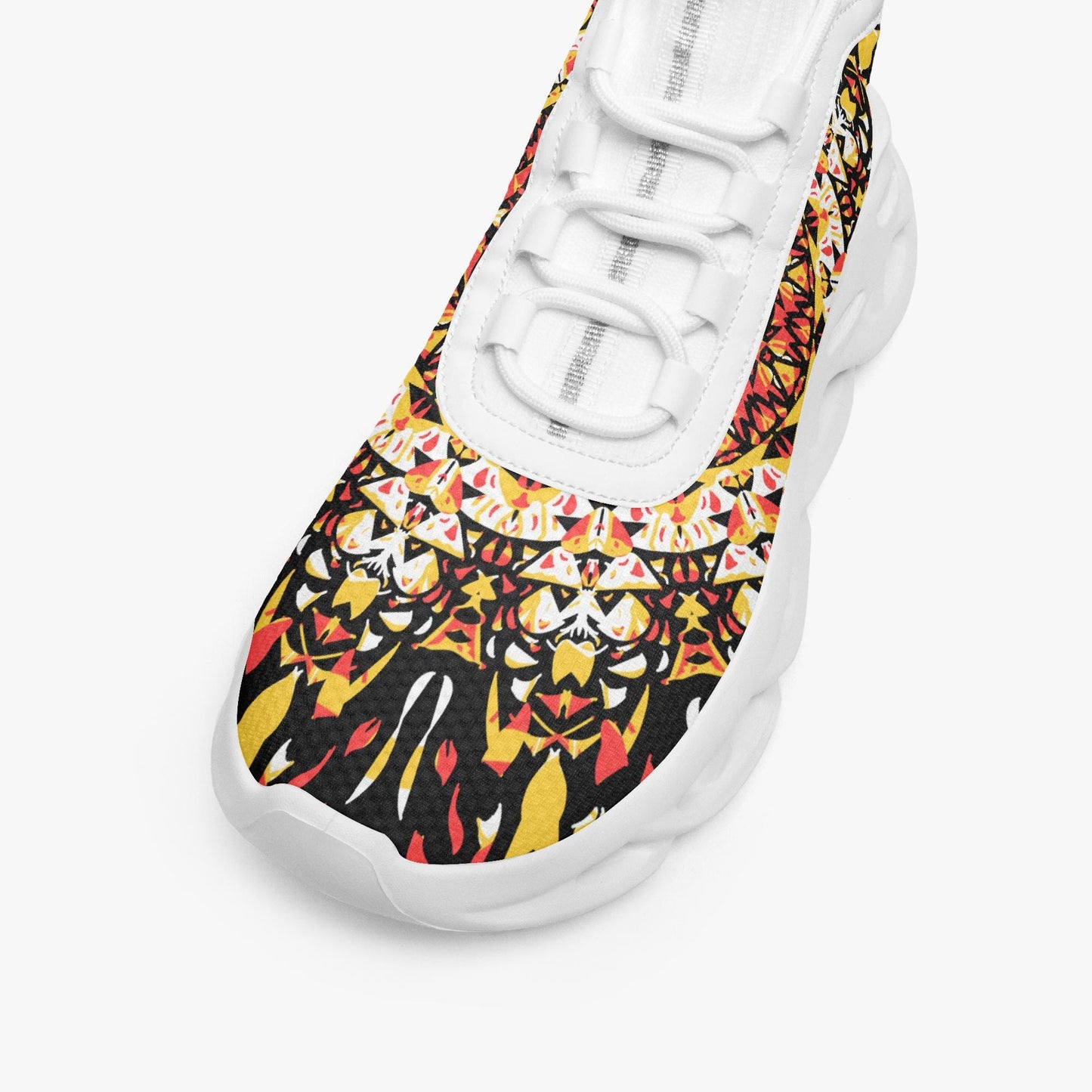 Grace Blossom High-top Bounce Mesh Knit Sneakers